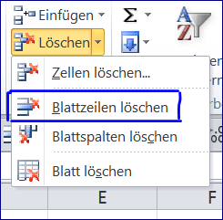 Glossarerstellung mit Excel